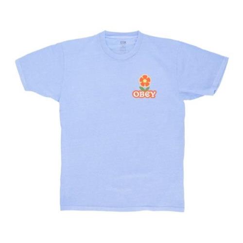 Obey Blomma Pigment Tee Kortärmad T-shirt Blue, Herr