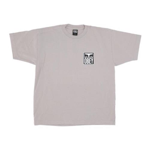 Obey Silvergrå Eyes Icon Herr T-shirt Gray, Herr