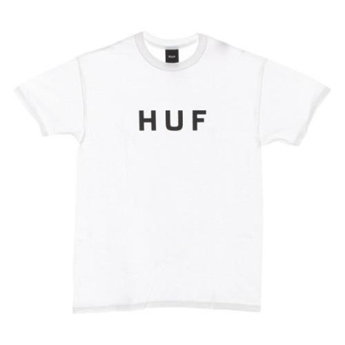 HUF Vit Logo Tee Kortärmad T-shirt White, Herr