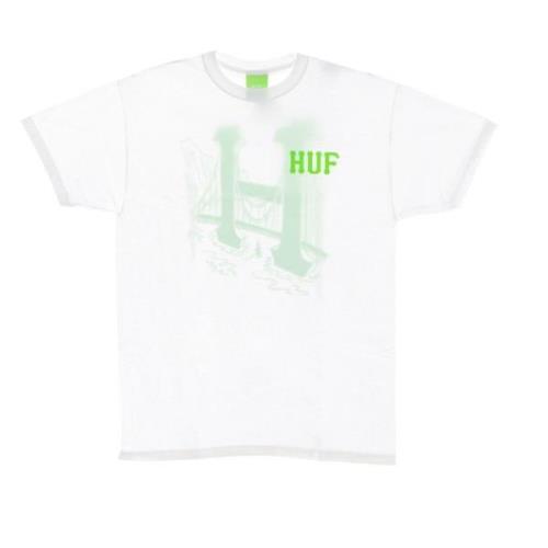 HUF Klassisk Golden Gate Tee Vit Herr White, Herr