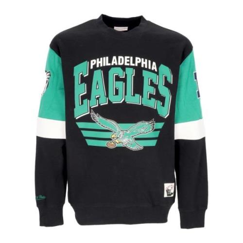 Mitchell & Ness Philadelphia Eagles Crewneck Sweatshirt Black, Herr