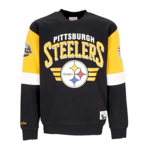 Mitchell & Ness Pittsburgh Steelers Crewneck Sweatshirt Black, Herr