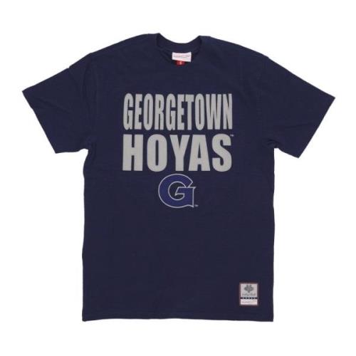 Mitchell & Ness Georgetown Hoyas Basketball Tee Blue, Unisex