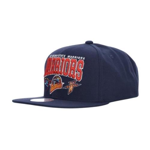 Mitchell & Ness NBA Mästare Flat Brim Keps Blue, Herr