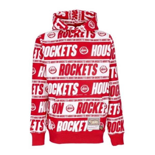 Mitchell & Ness Houston Rockets Hoodie Red, Herr