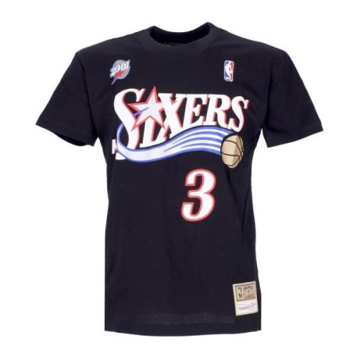 Mitchell & Ness Allen Iverson NBA Tee Hardwood Classics Black, Herr