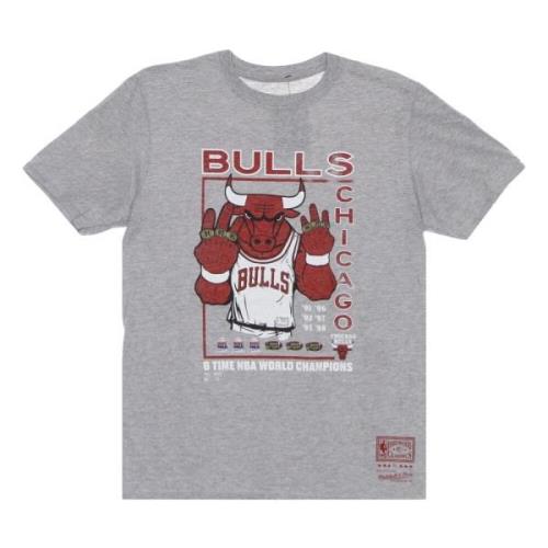 Mitchell & Ness Chicago Bulls 6x Champs Tee Gray, Herr