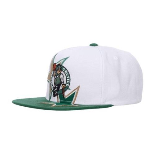 Mitchell & Ness Boston Celtics Snapback Keps White, Herr