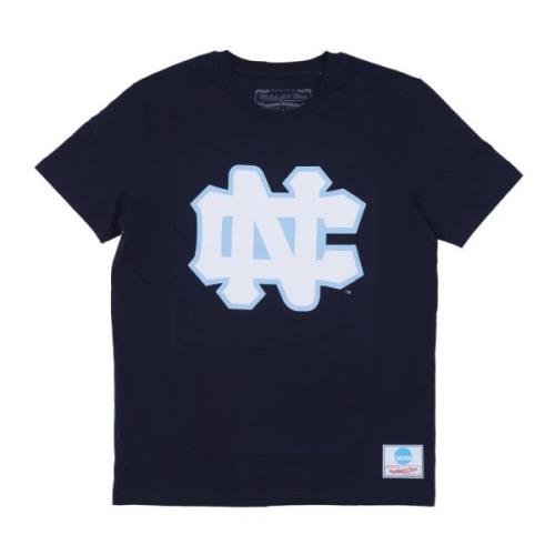 Mitchell & Ness Ncaa Logo Tee Unchee Navy Blue, Herr