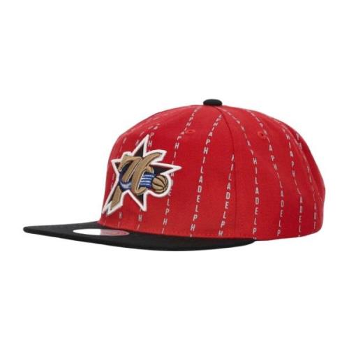 Mitchell & Ness NBA City Pinstripe Cap Red, Herr