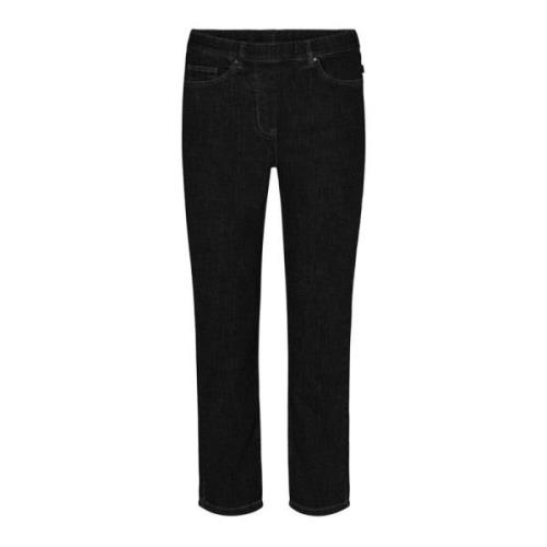 LauRie Svart Denim Regular Byxor Blue, Dam