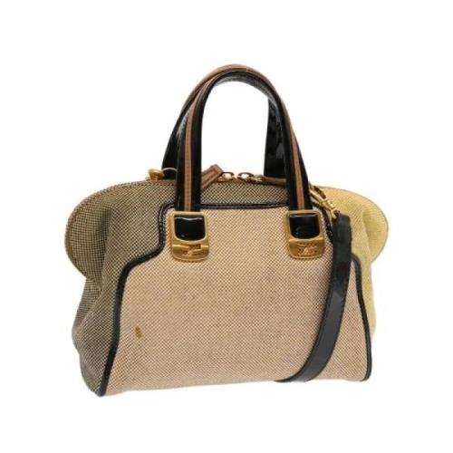 Fendi Vintage Pre-owned Bomull fendi-vskor Beige, Dam