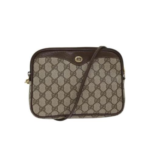 Gucci Vintage Pre-owned Canvas gucci-vskor Beige, Dam