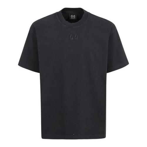 44 Label Group Svart Bomull Crew Neck T-shirt Black, Herr