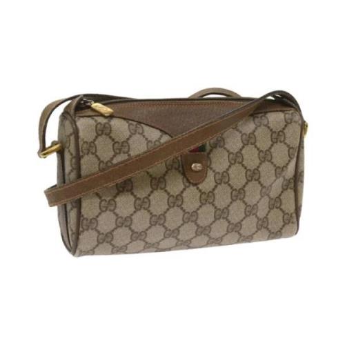 Gucci Vintage Pre-owned Canvas gucci-vskor Beige, Dam