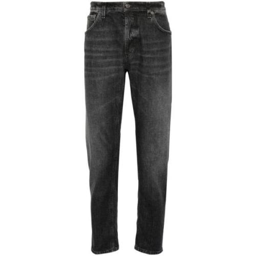 Dondup Svart Stretch Bomull Brighton Jeans Black, Herr