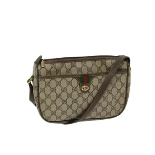 Gucci Vintage Pre-owned Canvas gucci-vskor Beige, Dam