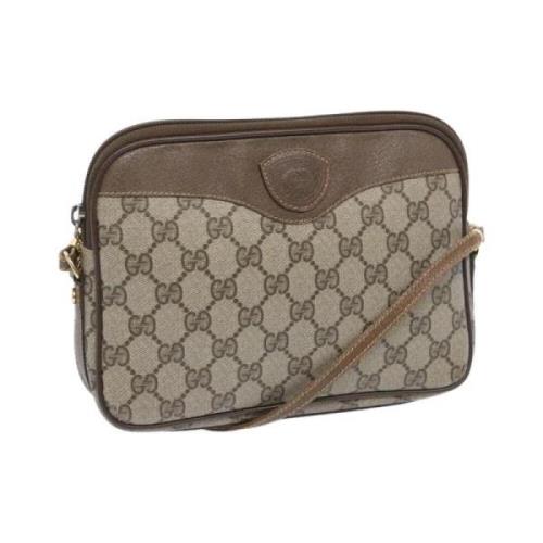 Gucci Vintage Pre-owned Canvas gucci-vskor Beige, Dam