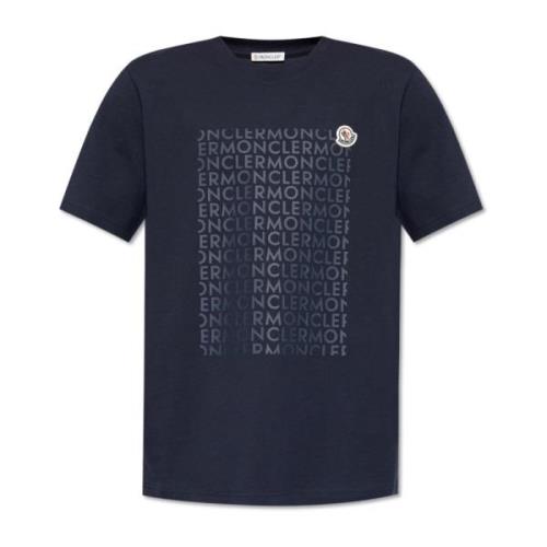 Moncler T-shirt med logotyp Blue, Herr