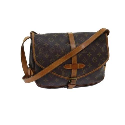 Louis Vuitton Vintage Pre-owned Canvas louis-vuitton-vskor Brown, Dam