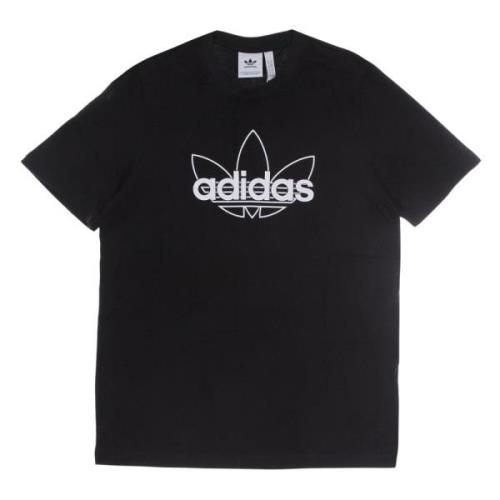 Adidas Sport Grafisk Tee Svart/Vit T-shirt Black, Herr