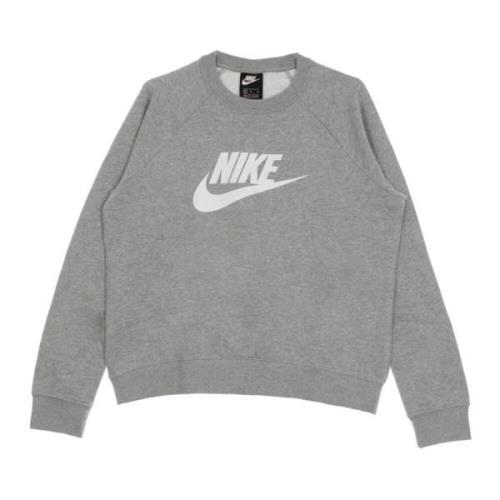 Nike Hybrid Crewneck Sweatshirt Heather/White Gray, Dam