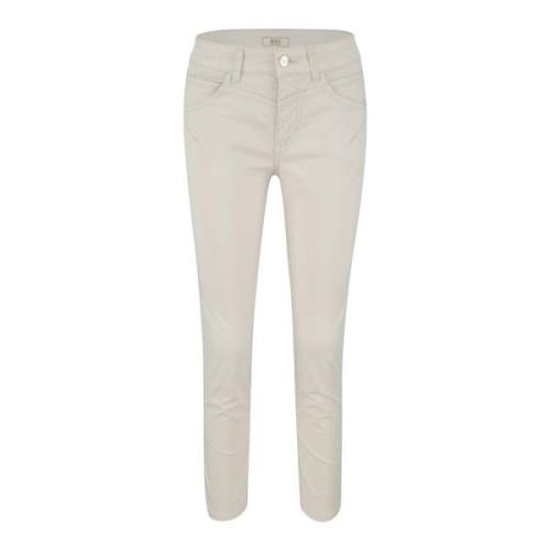 MAC Slim Ivory Cropped Jeans Beige, Dam