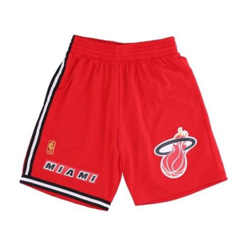 Mitchell & Ness Miami Heat Basketshorts Red, Herr