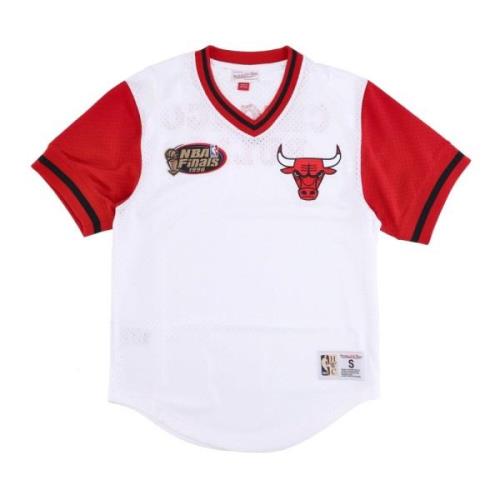 Mitchell & Ness Chicago Bulls Mesh V-ringad Jersey Multicolor, Herr