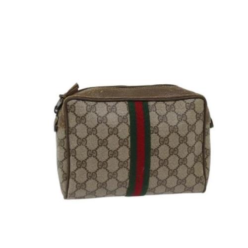 Gucci Vintage Pre-owned Canvas gucci-vskor Beige, Dam