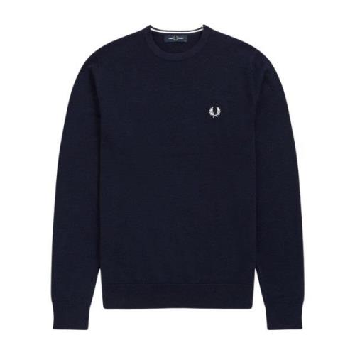 Fred Perry Navy Blue Classic Sweater Blue, Herr