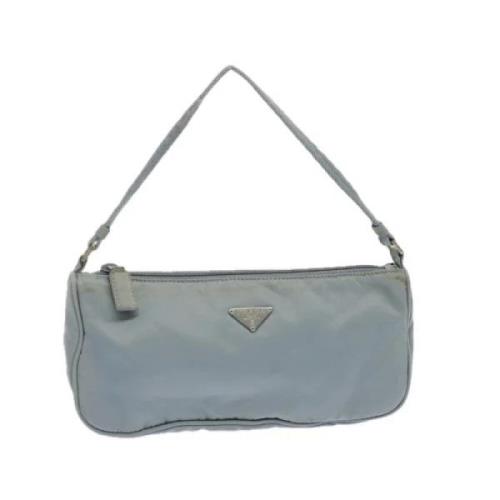 Prada Vintage Pre-owned Nylon prada-vskor Blue, Dam