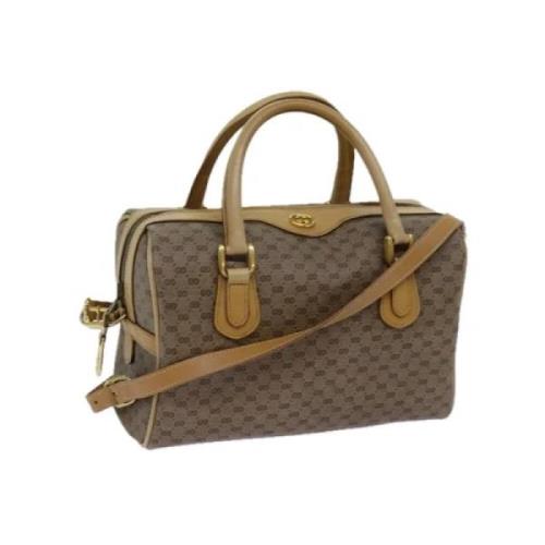 Gucci Vintage Pre-owned Canvas handvskor Beige, Dam