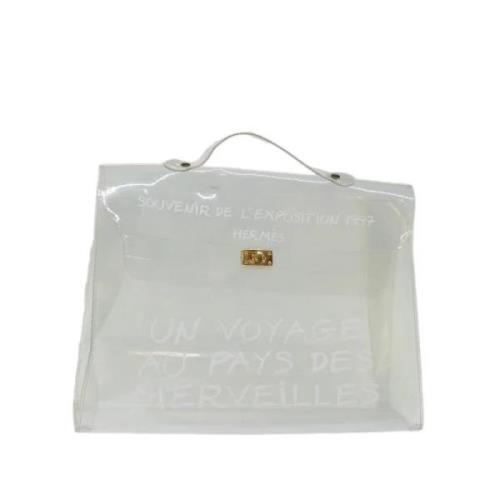 Hermès Vintage Pre-owned Vinyl handvskor White, Dam