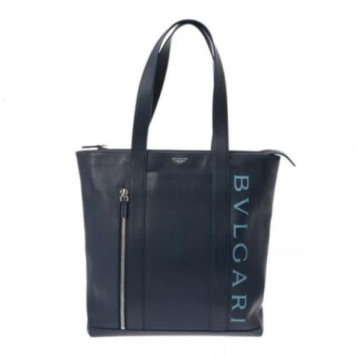 Bvlgari Vintage Pre-owned Laeder totevskor Blue, Dam