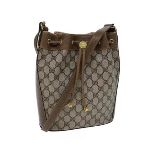 Gucci Vintage Pre-owned Laeder gucci-vskor Beige, Dam