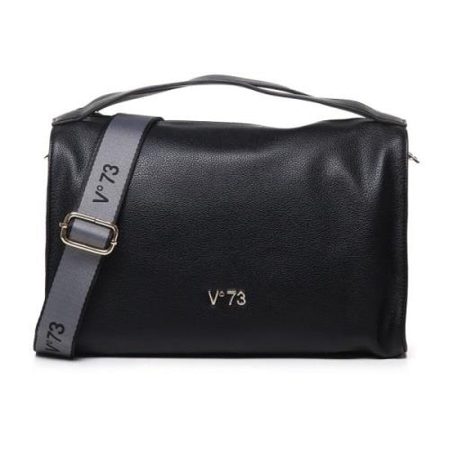 V73 Svart Axelväska Ecoleather Magnetisk Stängning Black, Dam