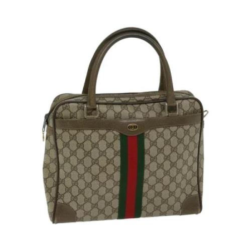 Gucci Vintage Pre-owned Canvas handvskor Beige, Dam