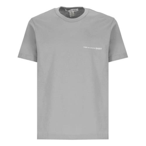 Comme des Garçons Grå T-shirts och Polos med Logo Gray, Herr