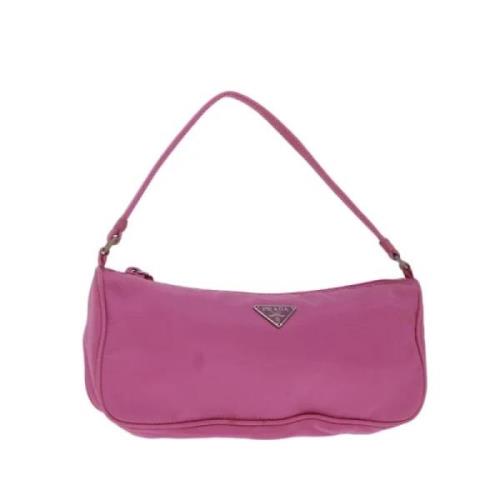 Prada Vintage Pre-owned Nylon prada-vskor Pink, Dam