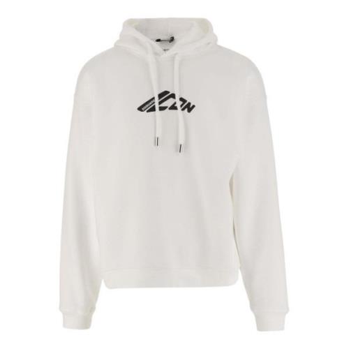 Dsquared2 Hoodie i bomullsblandning med logotyp White, Herr