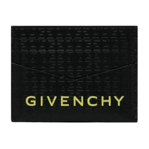 Givenchy Svart och Gul 4G Korthållare Black, Herr