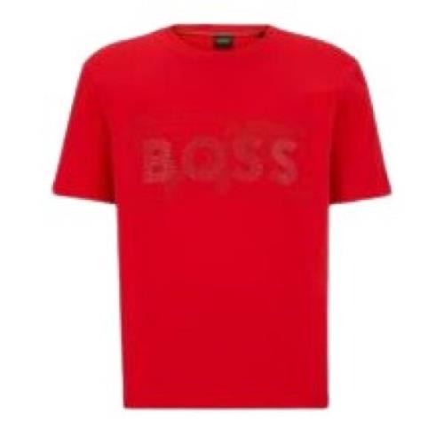 Hugo Boss Diamant Röd T-shirt för Män Red, Herr