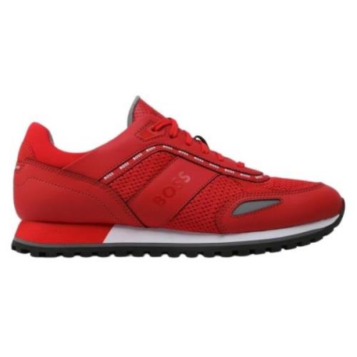 Hugo Boss Parkour Sneakers för Män Red, Herr