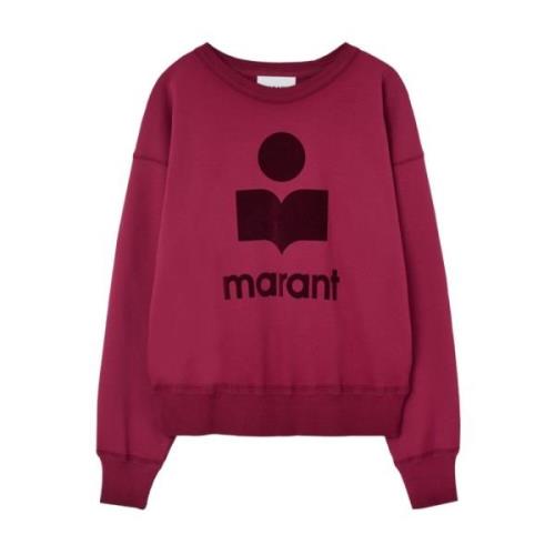 Isabel Marant Burgundy Logo Sweaters Pink, Dam