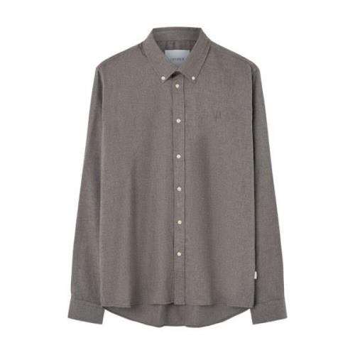 Les Deux Grå Button Down Skjorta Gray, Herr