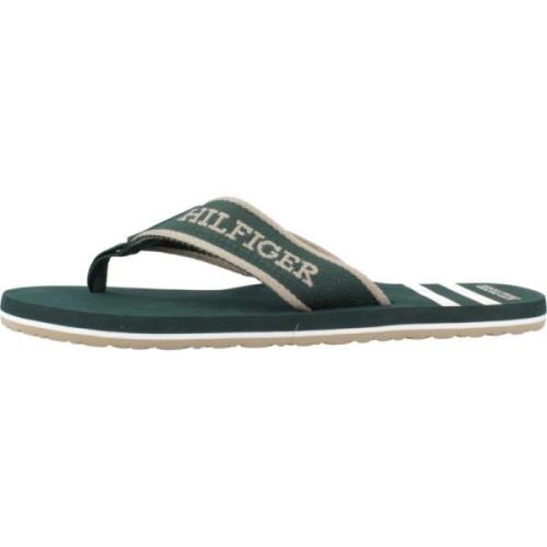 Tommy Hilfiger Sportiga Beach Flip Flops Green, Herr