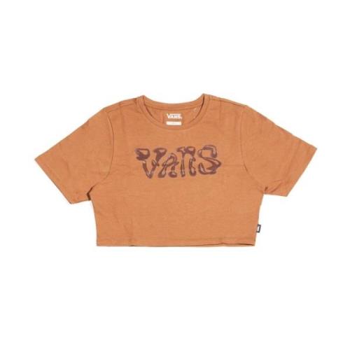 Vans Crew Crop II Skjortor Brown, Dam