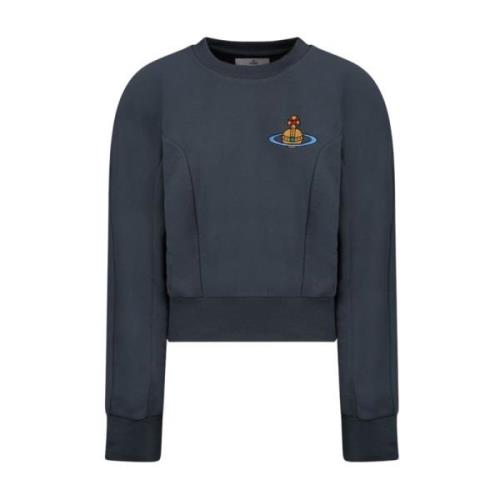 Vivienne Westwood Mörkgrå Crewneck Sweatshirt Gray, Dam