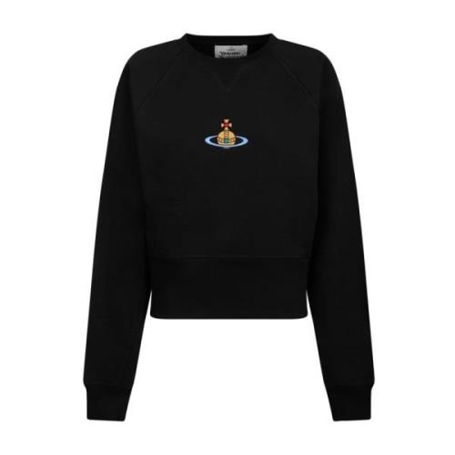 Vivienne Westwood Multifärgad Logo Athletic Sweatshirt Black, Dam